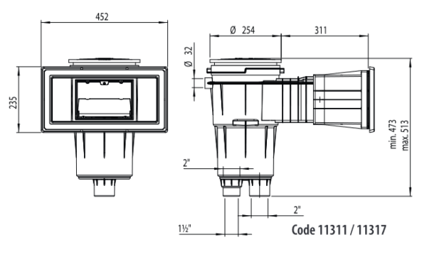 Skimmer grande meurtrière PRESTIGE anthracite – Image 3