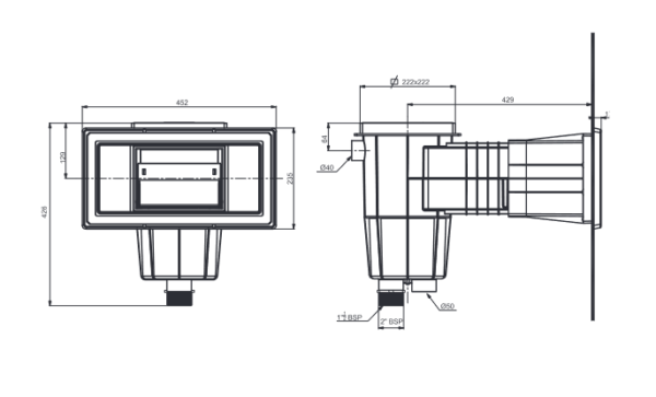 Skimmer standard 15L Blanc – Image 2